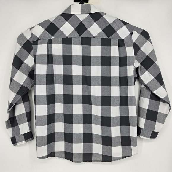 Huk Shirt Mens Large Long Sleeve Button Down Fishing Outdoor Plaid White Gray - Picture 4 of 10